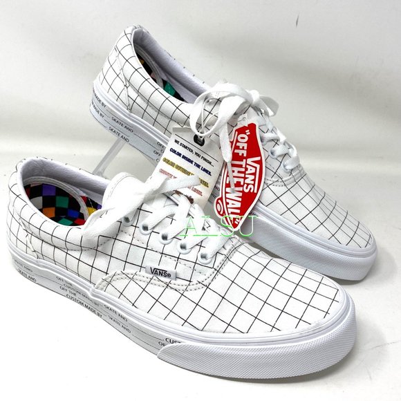 🎄SALE🎄 VANS Era (U-Color) Canvas Checkerboard White Men's Size VN0A4U391UG - Picture 3 of 9